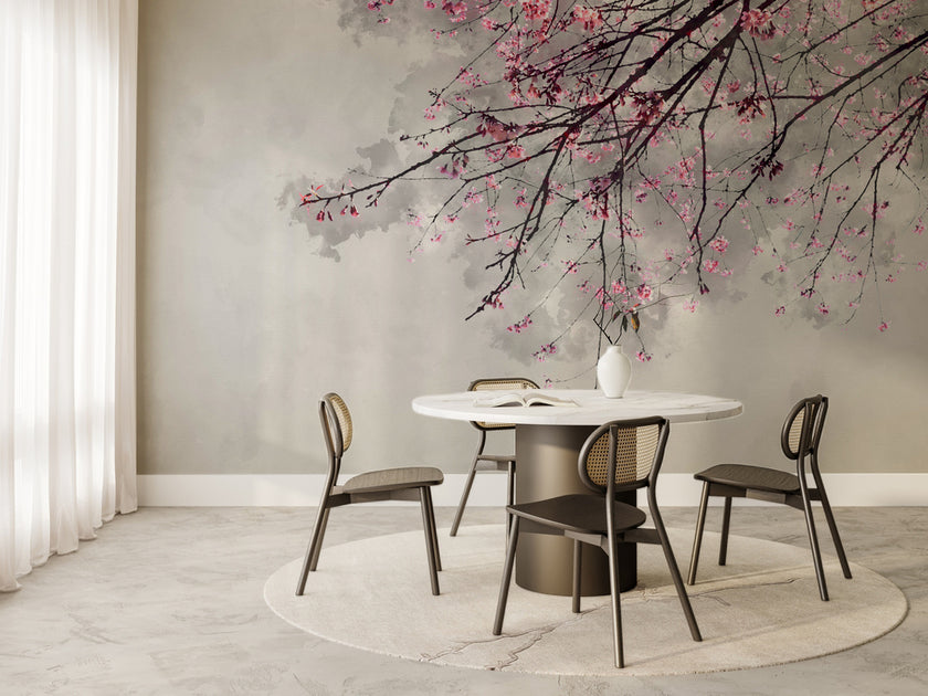 Pembe Sakura Ağacı Dalı Duvar Kağıdı – uygulama görseli 6