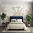 Bej Monokrom Tropikal Palmiyeler Çıtalı Duvar Kağıdı Seti – uygulama görseli 2
