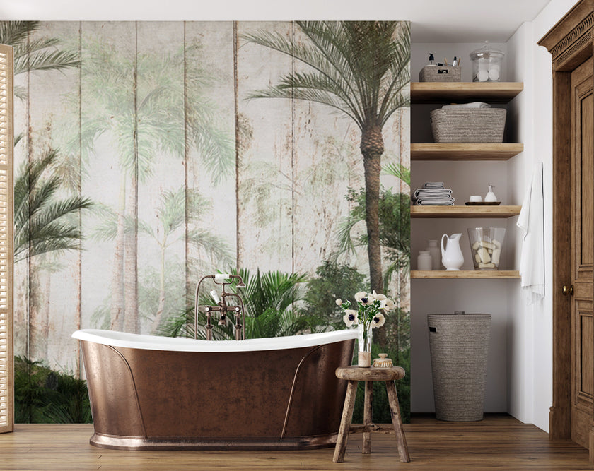 Palmiyeler ve Bambu Ormanı Duvar Kağıdı – uygulama görseli 7