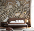 Bej Tropikal Otlar ve Balıkçıllar Duvar Kağıdı – uygulama görseli 5