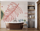 Boho Daire, Yaprak ve Çizgiler Duvar Kağıdı – uygulama görseli 7