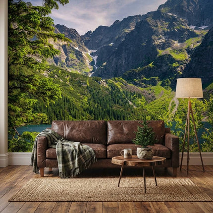 Nefes Kesici Göl Tatra Dağları Epik Turkuaz Alpin Panoraması Yeşil Mavi Duvar Kağıdı