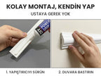 Duvar çıtası kolay montaj: yapıştırıcıyı sürün, duvara bastırın – DEKORSANAT