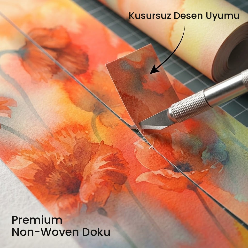 Premium non-woven duvar kağıdı dokusu ve kusursuz desen uyumu – DEKORSANAT